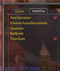 Addon List