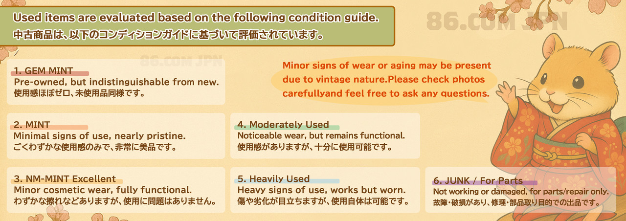 Kimono condition Guide