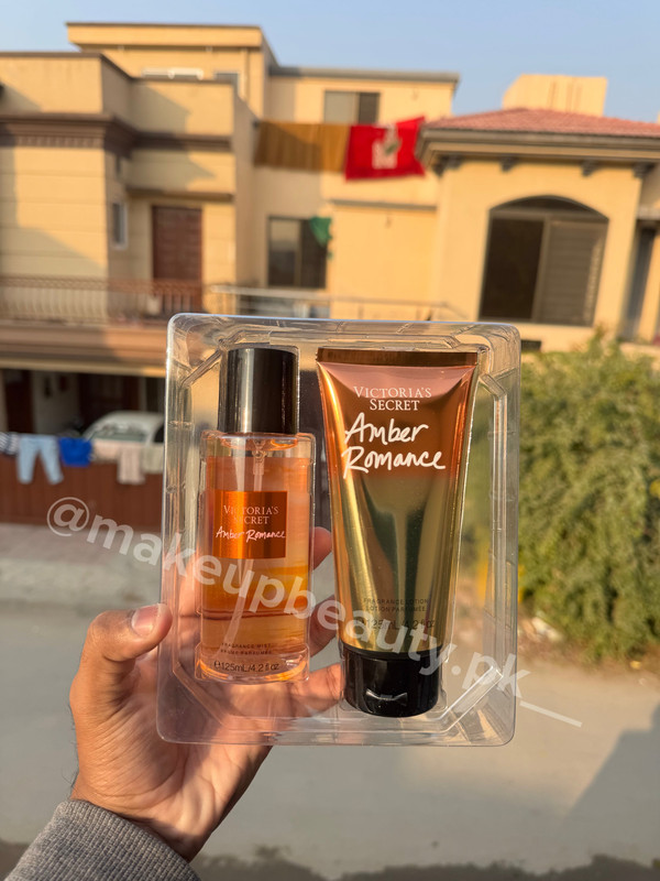 Victoria’s Secret 2 in 1 Mist plus Body Lotion Gift set (Amber romance ) - image 2