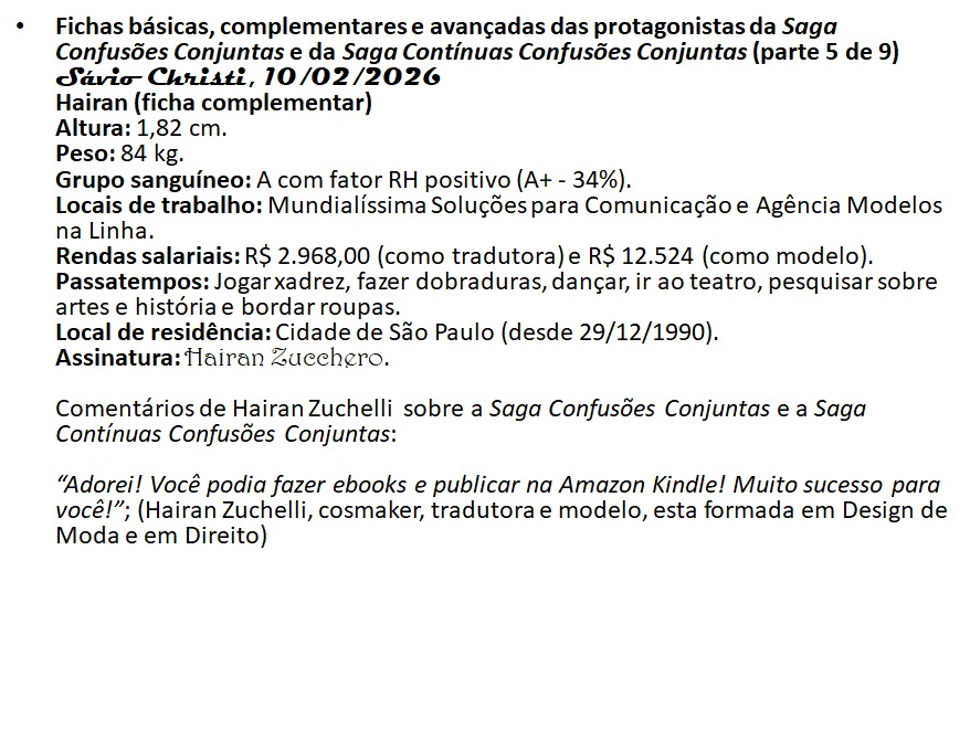 09 Fichas das protagonistas da Saga Confusões Conjuntas e da Saga Contínuas Confusões Conjuntas (pa