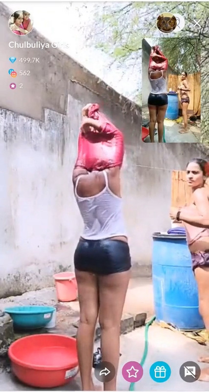 chulbul girl Bathing Outdoor.mp4_snapshot_06.34.067