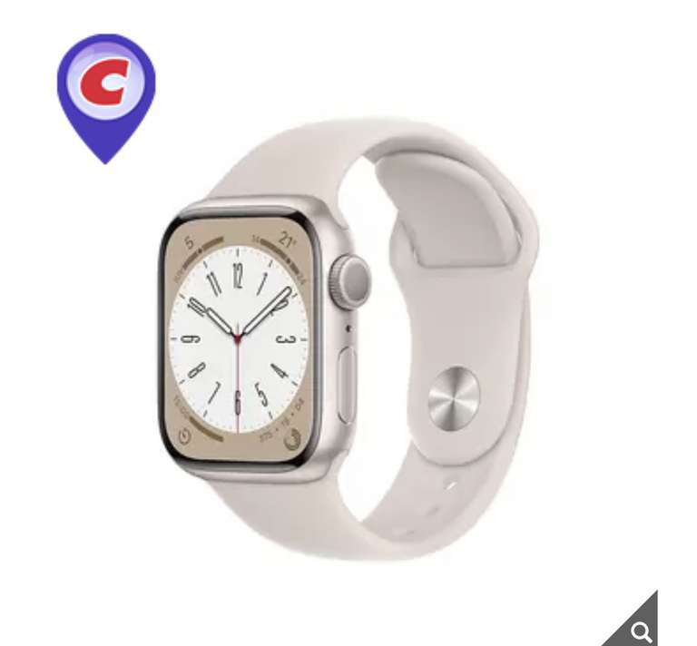 Costco: Apple Watch S8 (GPS) Blanco Estrella 41mm con PayPal 
