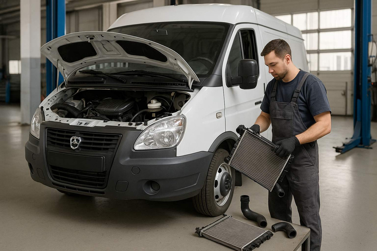 система охлаждения газель