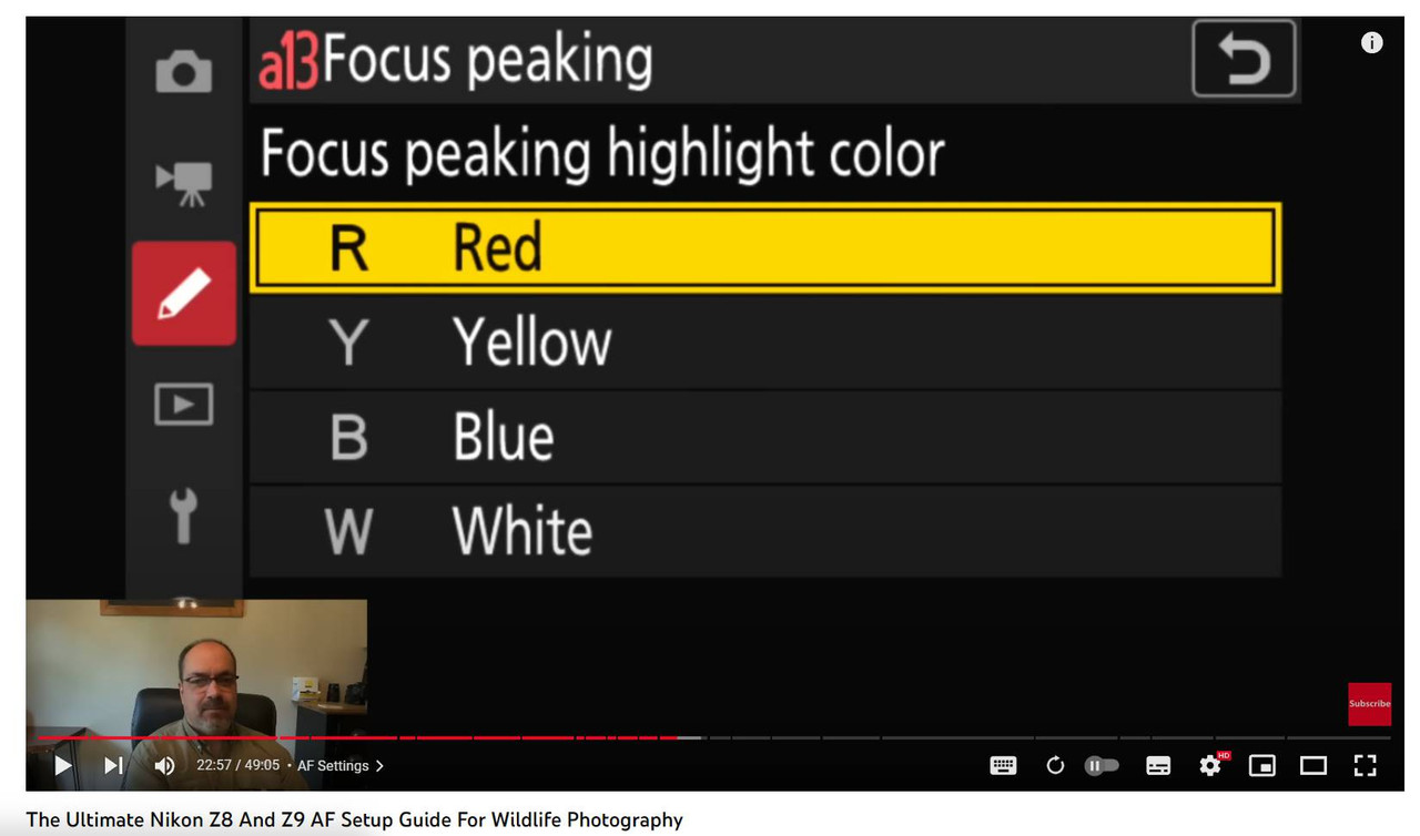 z6ii focus peaking