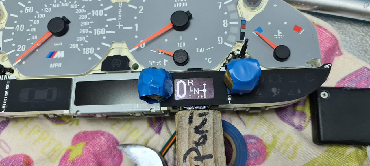 E46 M3 Cluster on NonM (Fully operational) with Integrated OLED