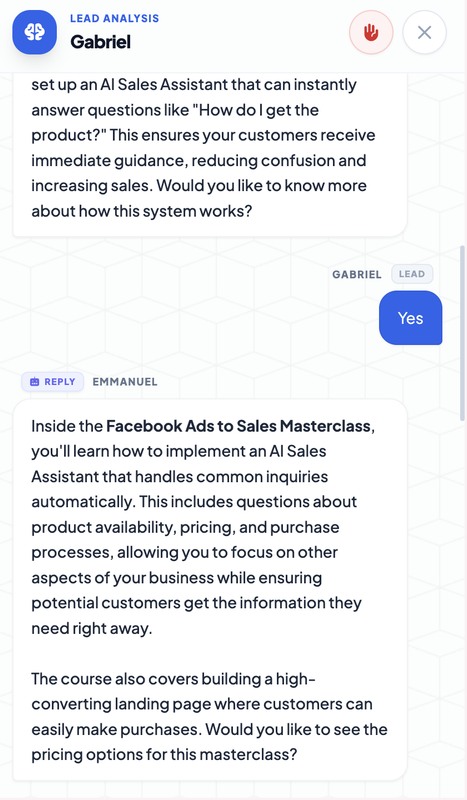 Record 3 automated follow-up