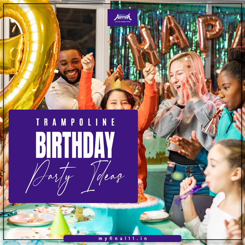 Trampoline birthday party ideas