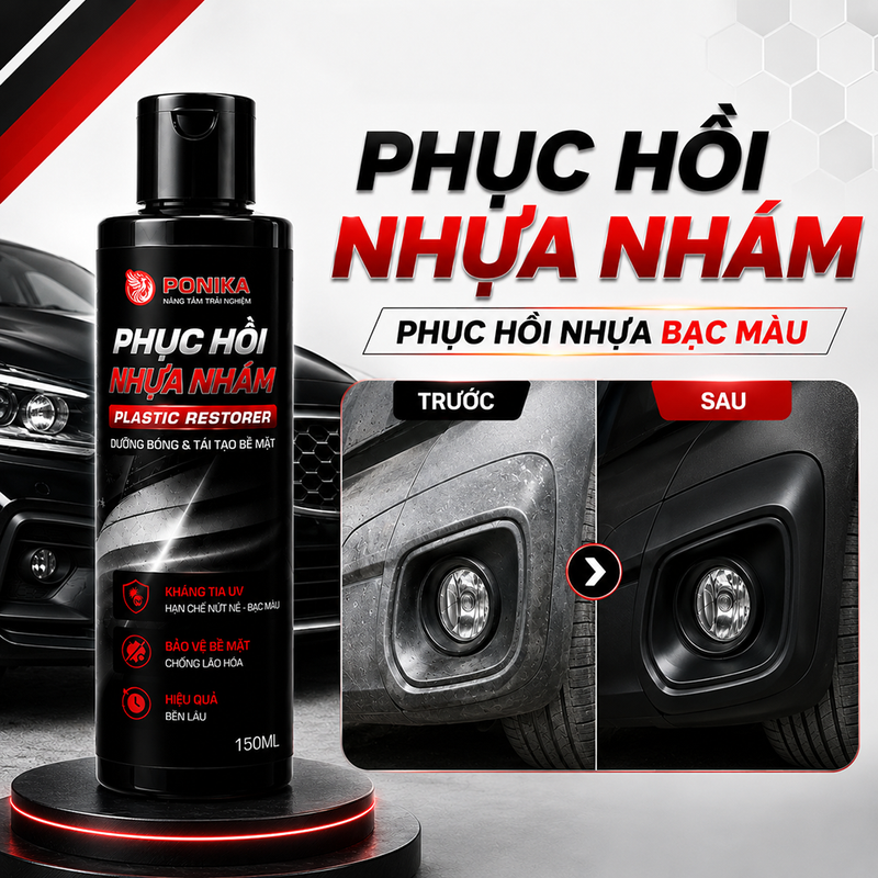 Trước và sau khi dùng cho cản ô tô