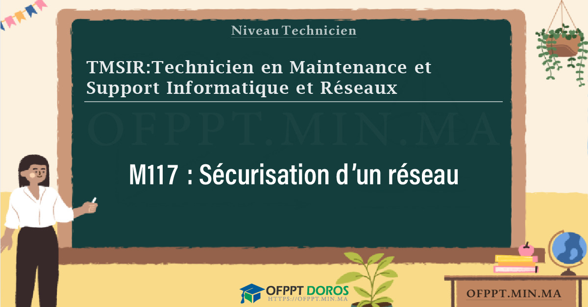 Sommaire détaillé du cours Sécurisation d’un réseau M117 OFPPT - Structure du module