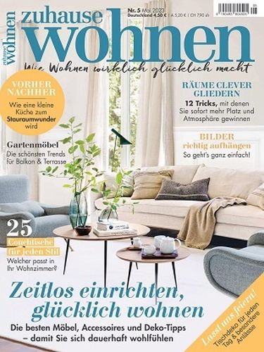 Cover: Zuhause Wohnen Magazin No 05 Mai 2023