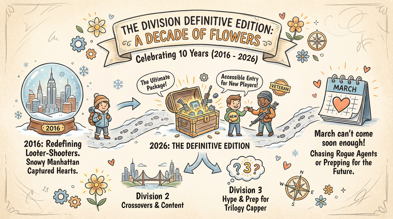 Snow-covered abandoned city street with dramatic winter lighting