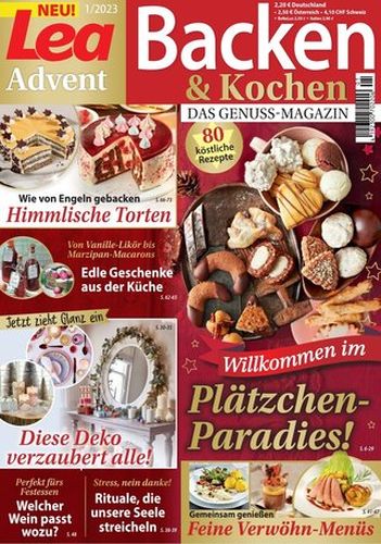Cover: Lea Advent Backen und Kochen Magazin No 01 2023
