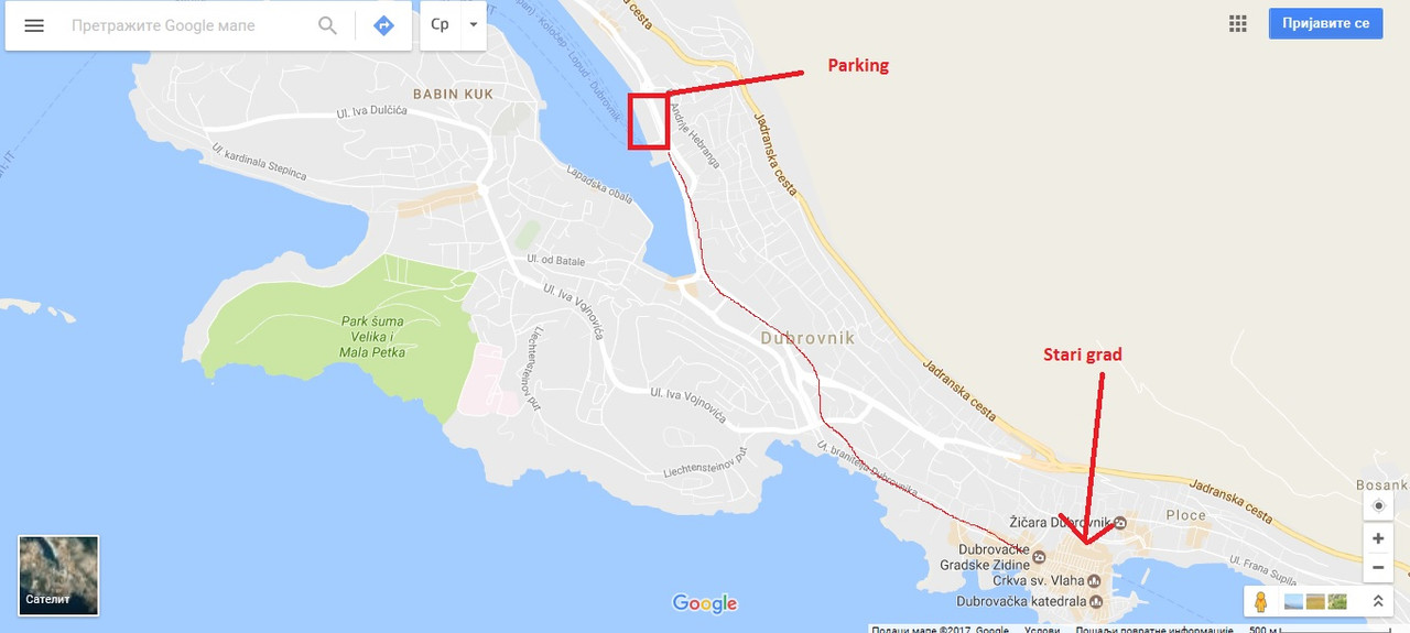 Dubrovnik parking