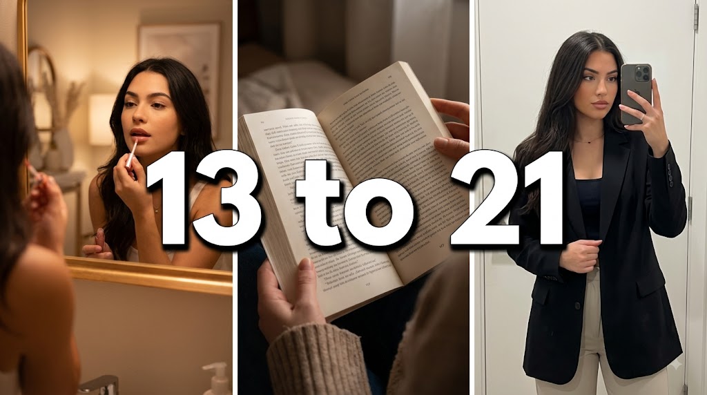 AI-generated example result for the youtube-thumbnail prompt: Creator & Lifestyle YouTube Thumbnail AI Prompt #124 – Split-Screen Comparison