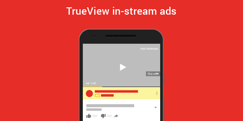 اعلانات TrueView in-stream