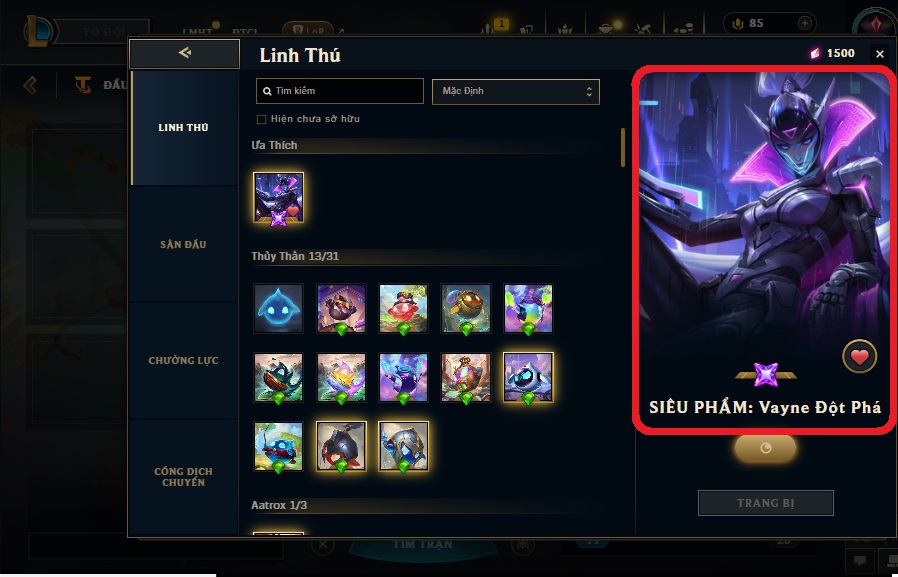 Acc DTCL # - Không Khung