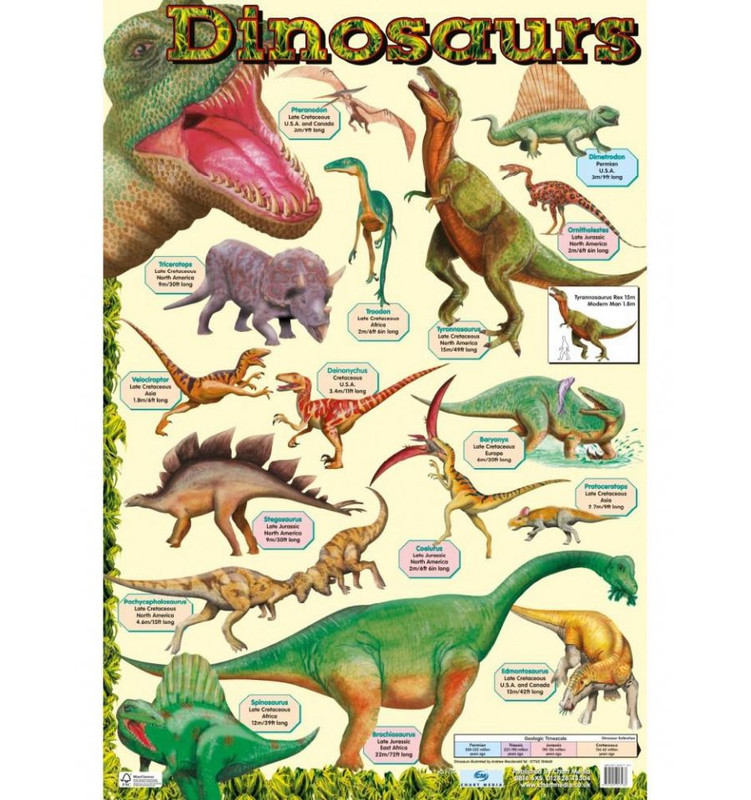 plakat-dinosaurs