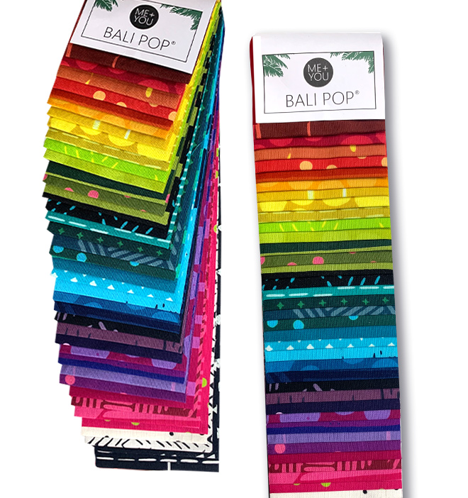 Hoffman - Me+You Rainbow 2.5 Inch Bali PopQuilting Fabric