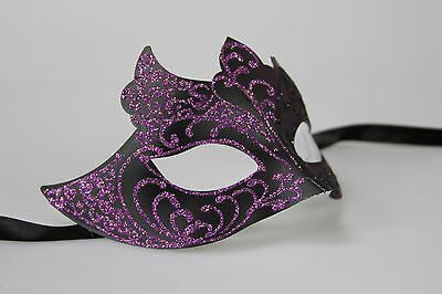 Purple-Black-Mens-Venetian-Mask-Masquerade-Laser-Cut