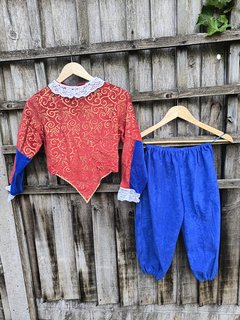 Blue & Red Embroidered Top - Age 09-11