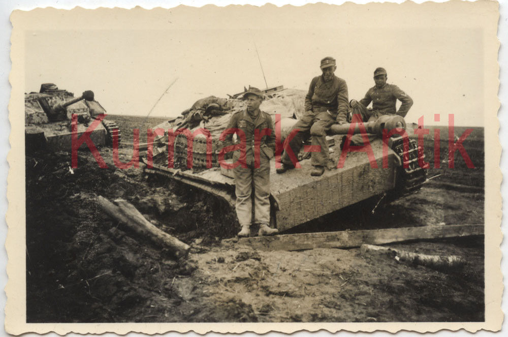 Foto Wehrmacht Panzer Stug Sturmgeschütz Zimmerit s