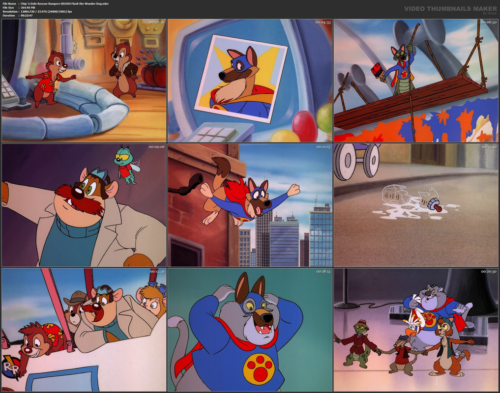 Chip 'n Dale Rescue Rangers S01E04 Flash the Wonder Dog.mkv