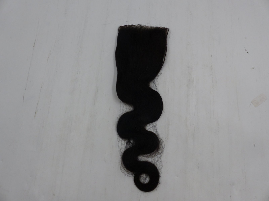 WOMENS F1-03-03 16" DARK BROWN BODY WAVE HAIR EXTENSION CLOSURE PIECE