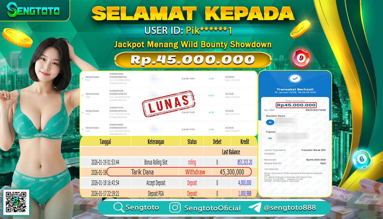 BUKTI PEMBAYARAN SLOT WILD BOUNTY SHOWDOWN