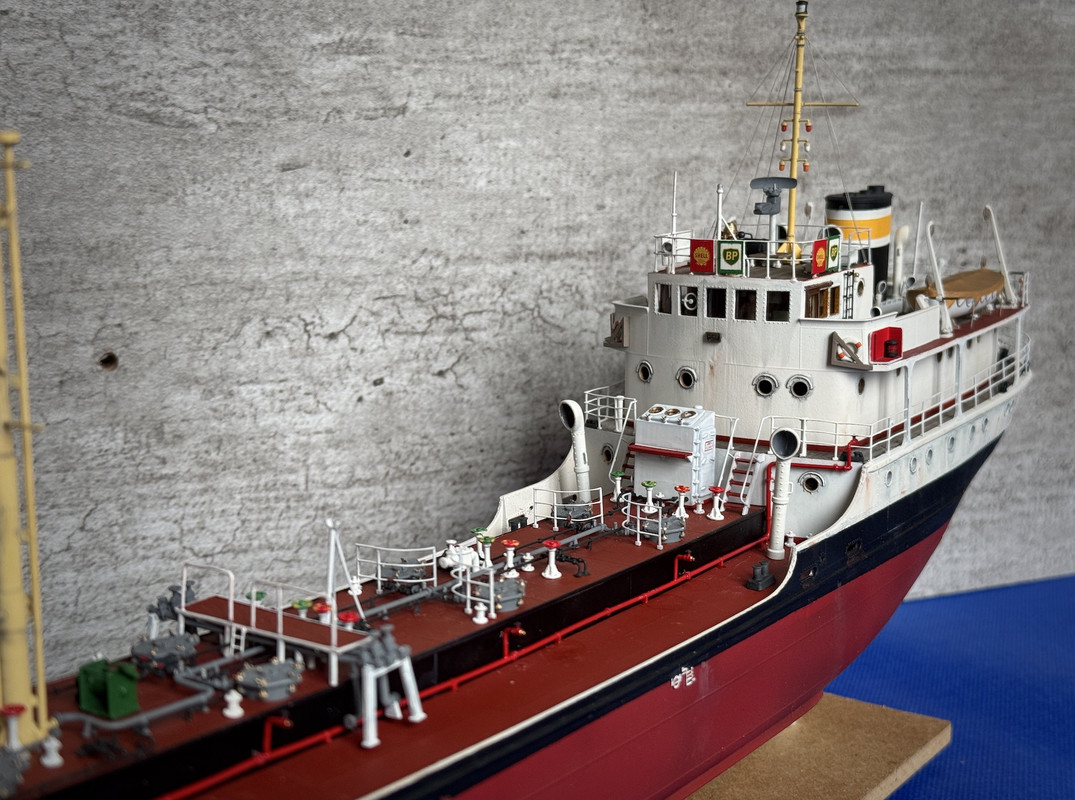 Ship model - Shell Welder - 1955 - UK Tanker Coaster - 3D Print - 1:100 13