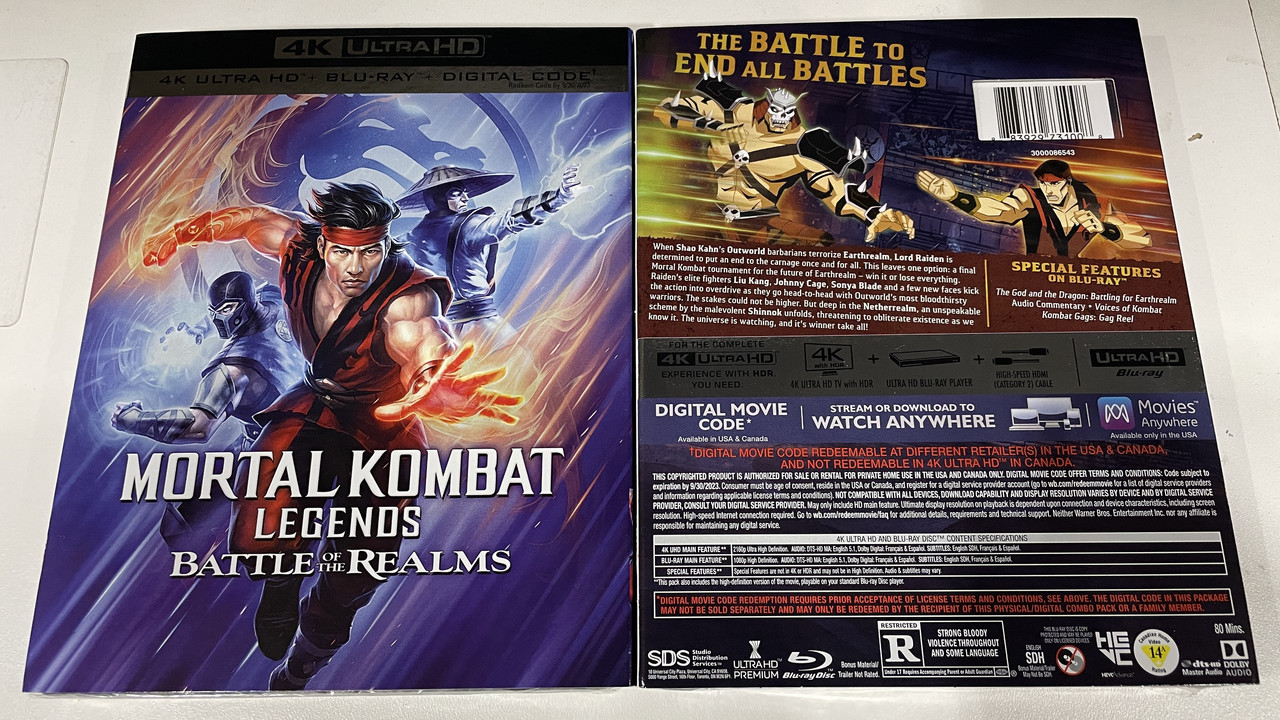 Mortal Kombat Legends: Battle of the Realms' Now on Digital, Blu