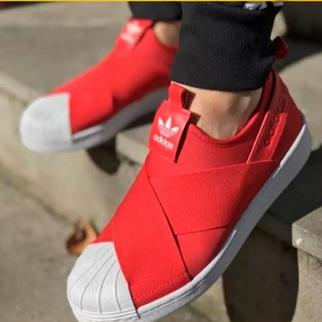 Tênis adidas Originals Superstar Slip On Vermelho