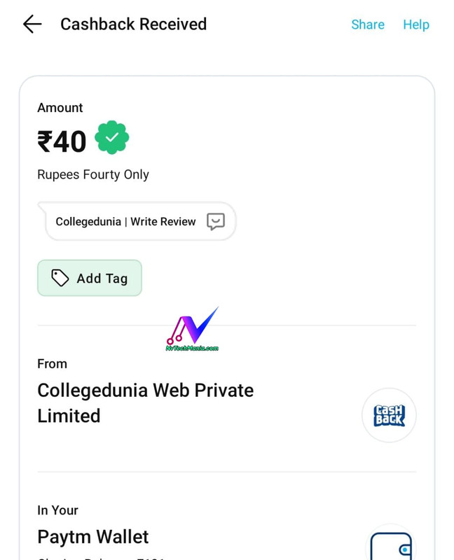 CollegeDuniya Review Paytm Cash