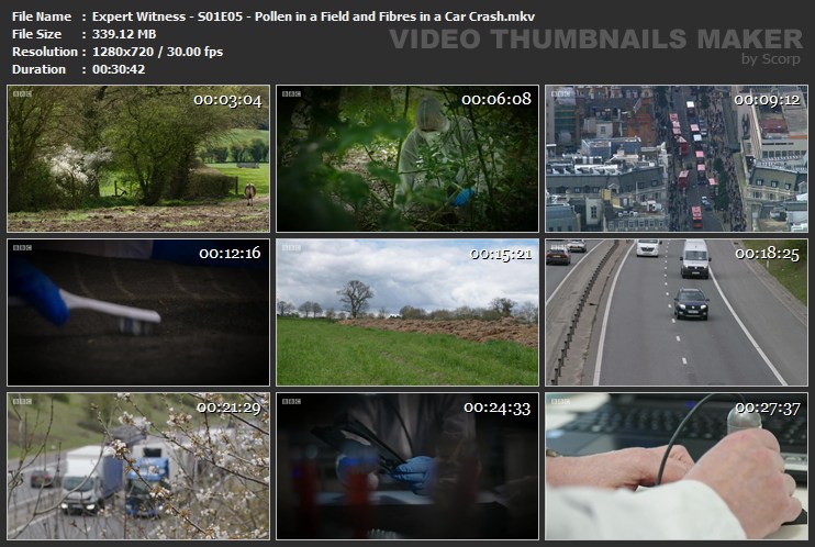 Expert Witness - S01E05 - Pollen in a Field and Fibres in a Car Crash.mkv
