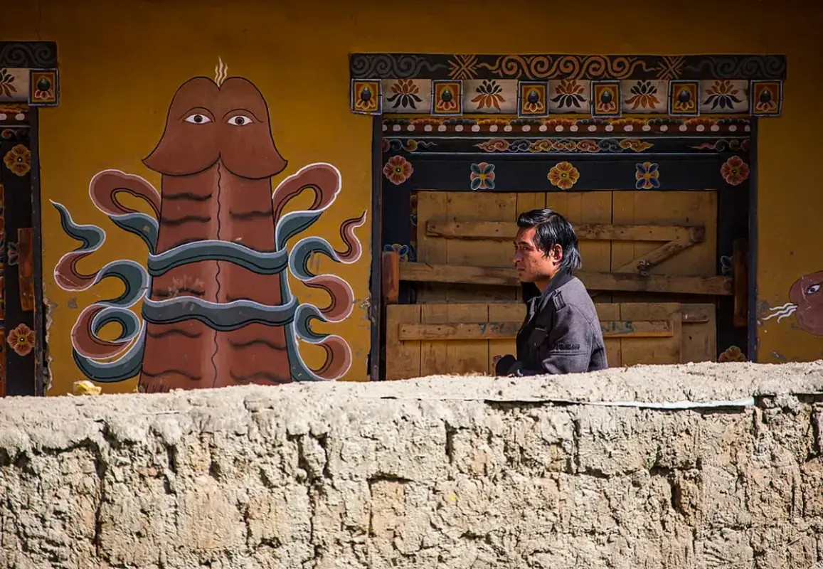 chimi-lhakhang-in-the-punakha-valley-with-its-temple-monastery-is-renowned-for-its-fertiity