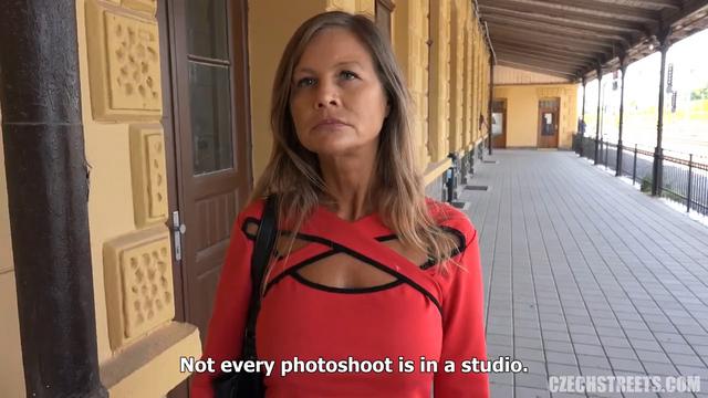 "Prodo" ~ 50 Year Old Woman Showed Her Mature Tits At Train Station