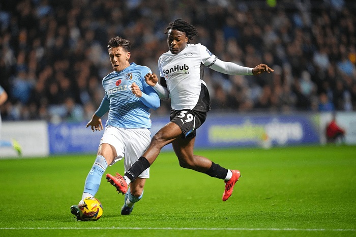 Derby County vs Coventry, 18h30 ngày 16/08