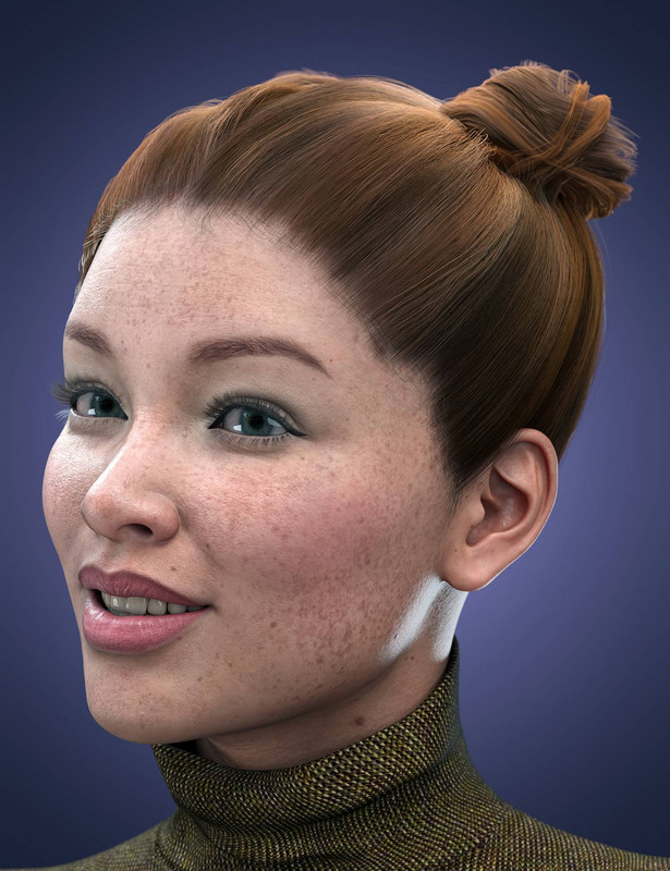 Kylianna Teddy Hair for Genesis 8 and 8.1 Females