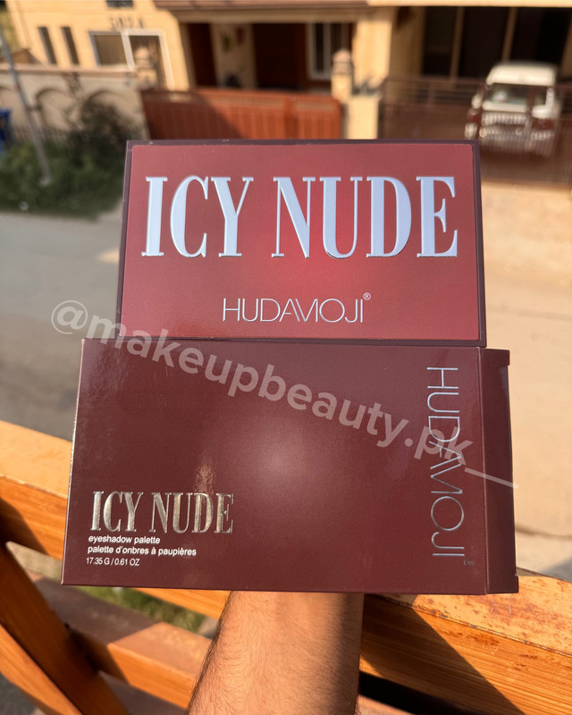 Hudamoji Icy Nude High pigment Eyeshadow Palette. - image 4