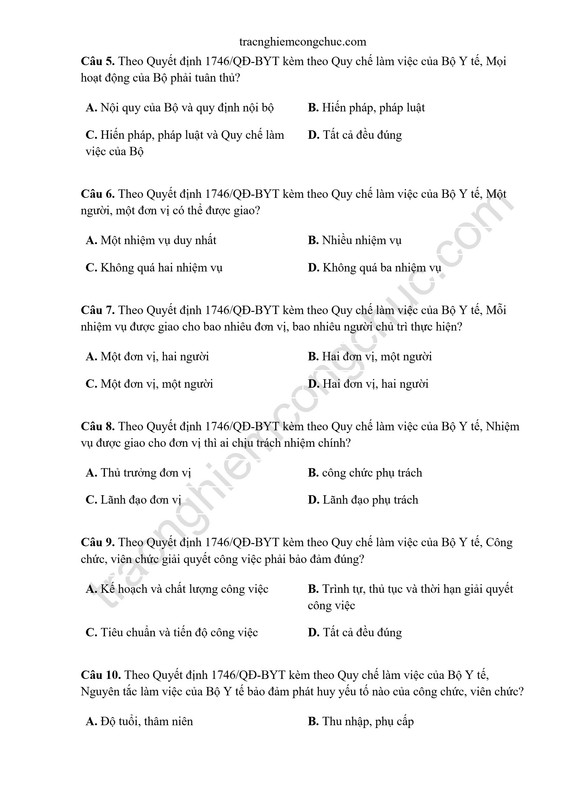 42-cau-trac-nghiem-Quyet-dinh-1746-QD-BYT-kem-theo-Quy-che-lam-viec-cua-Bo-Y-te-so-1-2