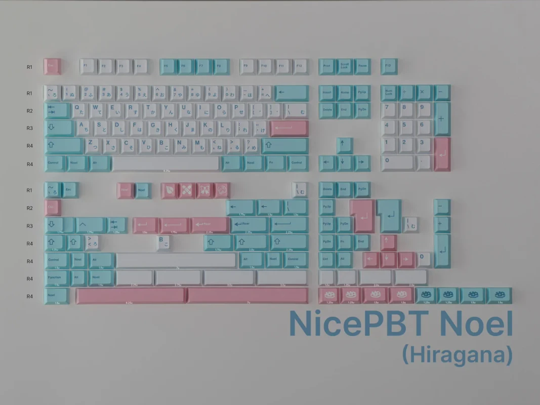 CannonKeys NicePBT Noel Hiragana PBT Dye-Sub 1.6-1.7мм, б\в- 1200грн