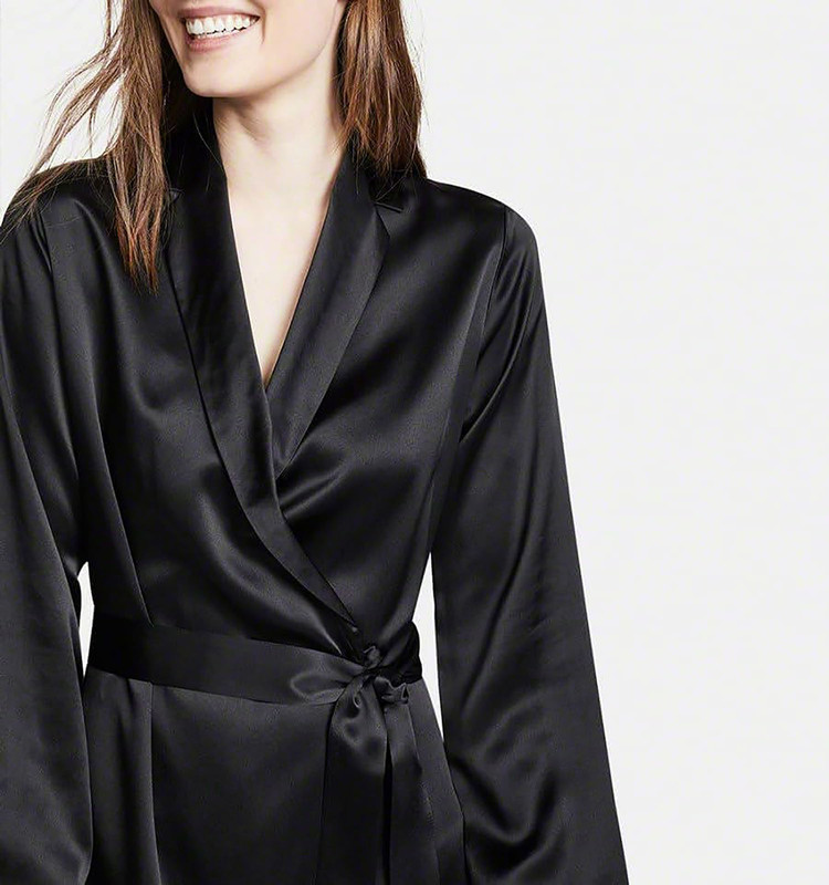 Satin Robes Bathrobe Gown Nightgown Sleepwear Lingerie Solid Robe Night Dresses - Picture 10 of 63