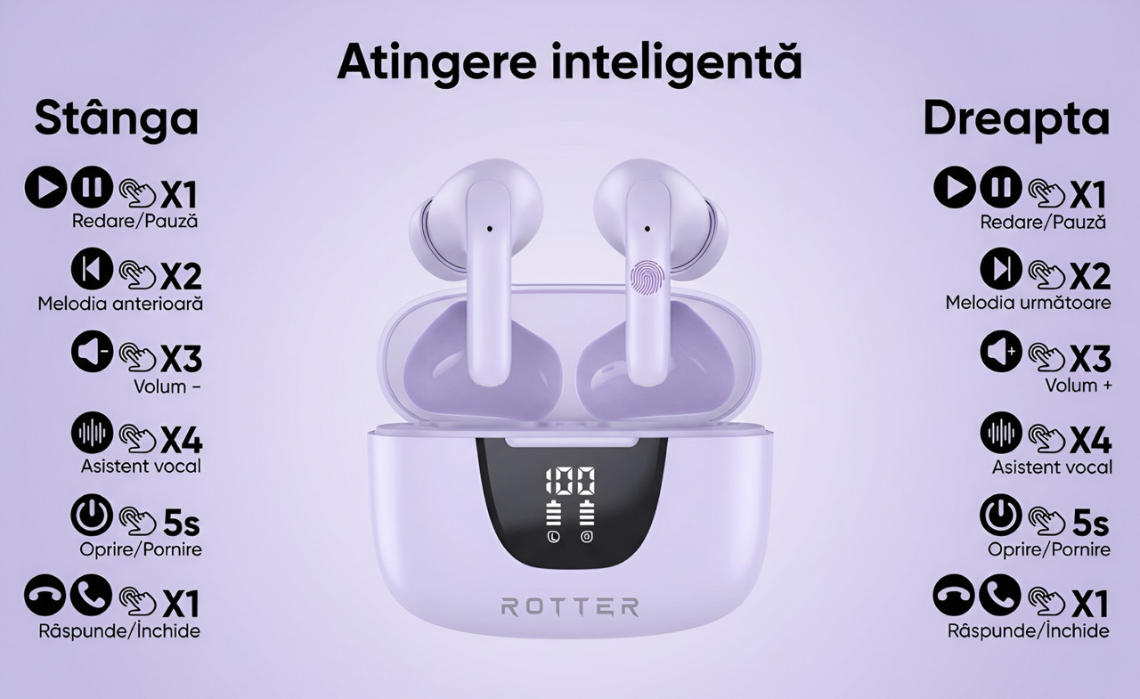 Casti wireless ROTTER ENC Mov