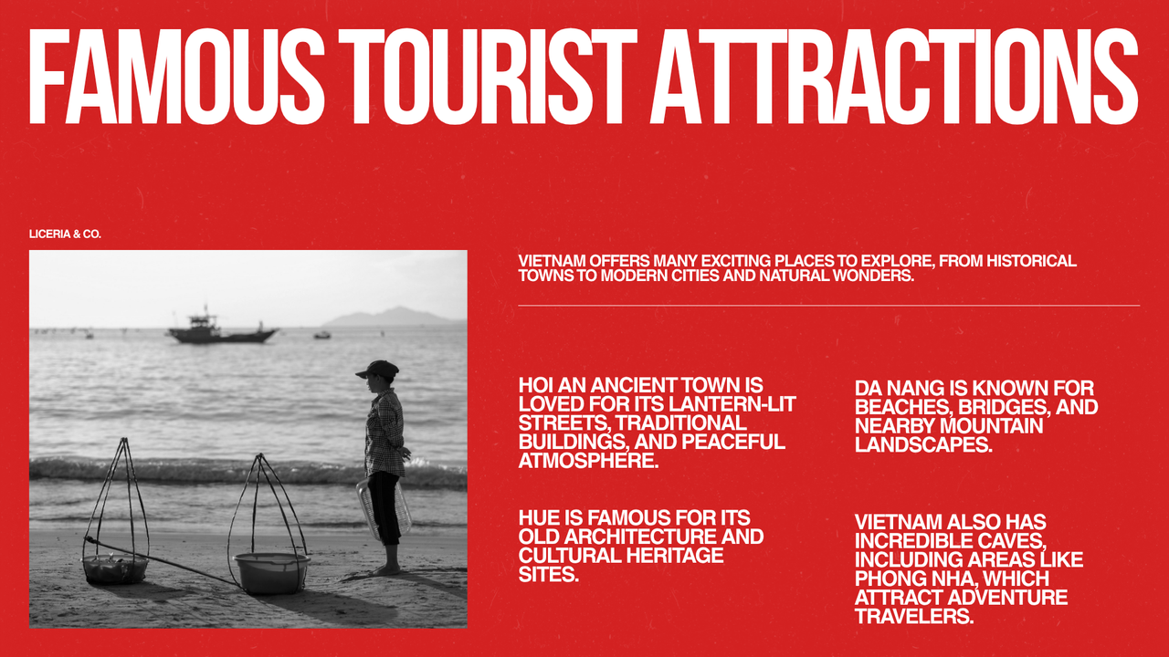 Red and White Bold Vietnam Presentation