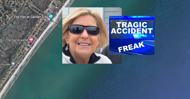 Sombrilla arrastrada por viento mata a mujer de 63 años en la playa