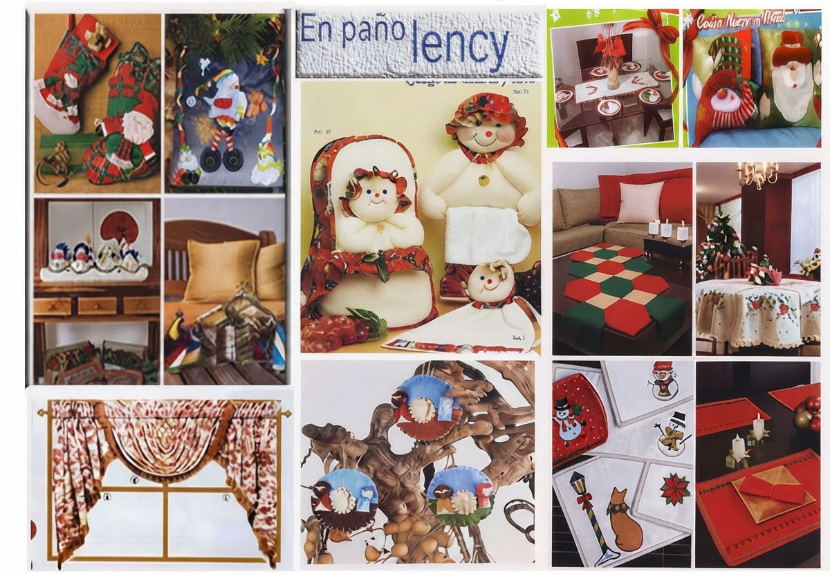 Manual decoracion de manuaidades navidad muñecos bota papa noel pie de arbol