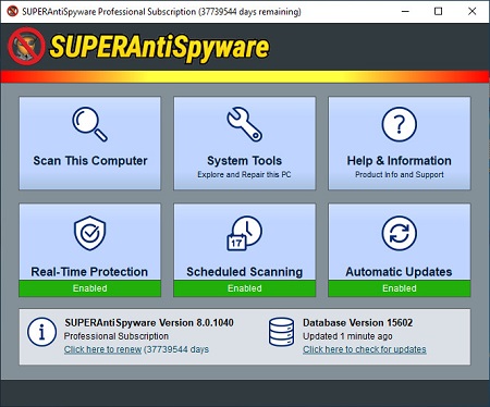 SUPERAntiSpyware Professional X 10.0.1236 Multilingual (x64)