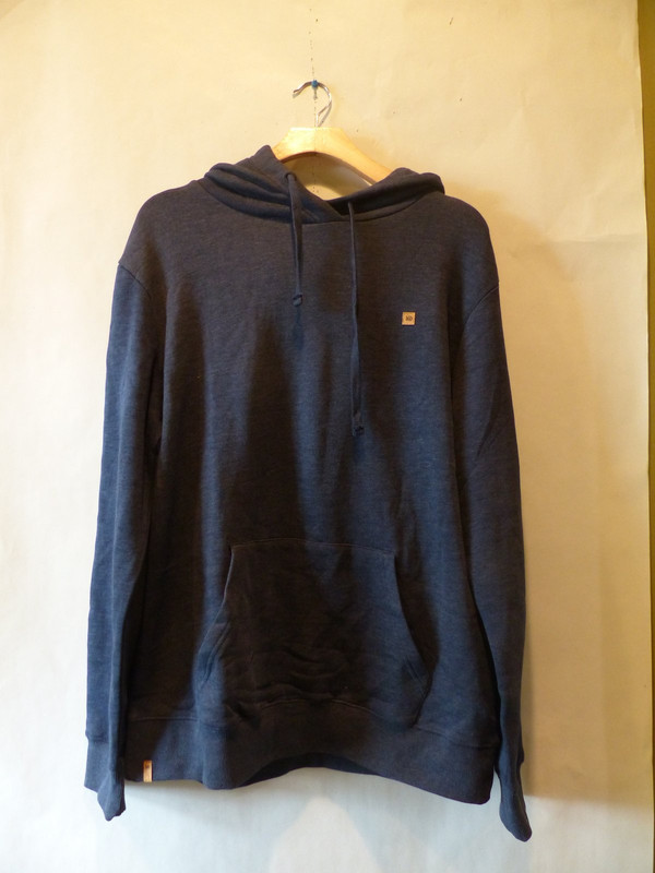 TENTREE MENS TREEFLEECE REYNARD HOODIE IN MOONLIT OCEAN SIZE LARGE