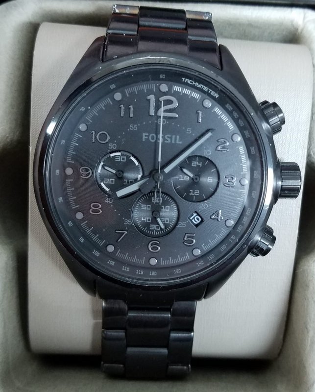 Fossil Men's Black Flight Stainless Steel Watch CH2803 | eBay