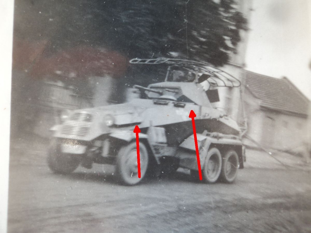 Foto, Sd.Kfz. 232 (Fu), 6 Rad Panzerspähwagen, R