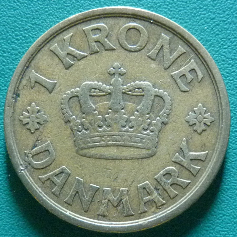 ¡Chapucera! 1 Corona. Dinamarca (1926) DIN-1-Corona-1926-rev